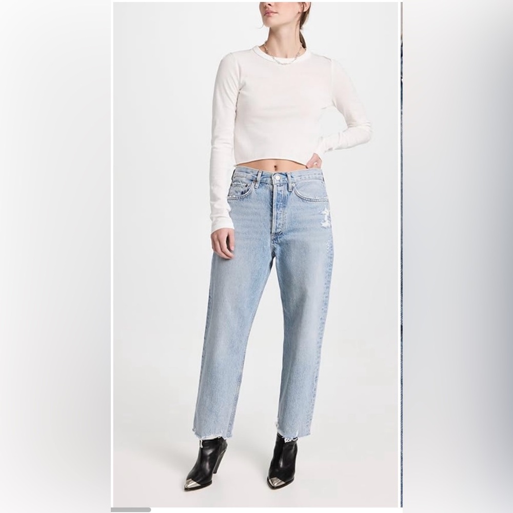 AGOLDE 90s crop mid-rise straight- 25 - Picture 2 of 10